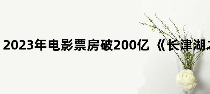 '2023年电影票房破200亿 《长津湖之水门桥》居首_0'